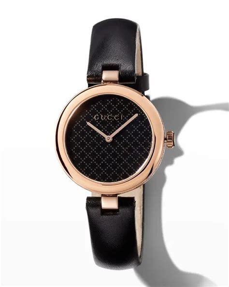 gucci diamantissima leather strap watch|Gucci watch rubber strap replacement.